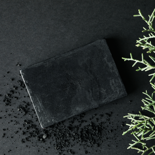 BLACK goat's milk soap