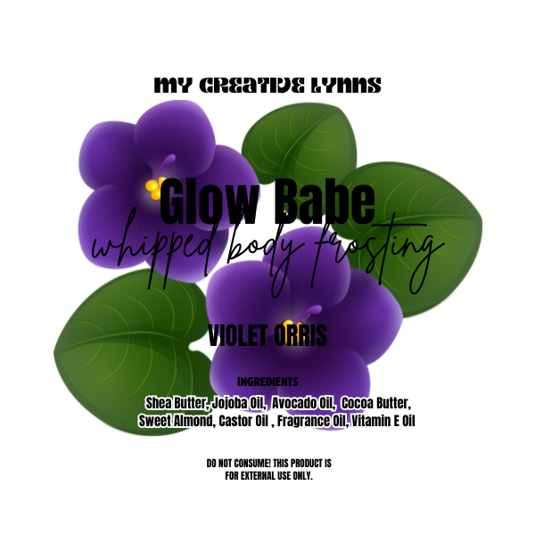 GLOW BABE WHIPPED BODY FROSTING- VIOLET ORRIS